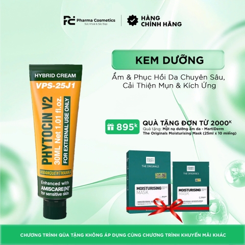 VQM Phytocin V2 : Kem Dưỡng Ẩm & Phục Hồi Da Chuyên Sâu, Cải Thiện Mụn & Kích Ứng