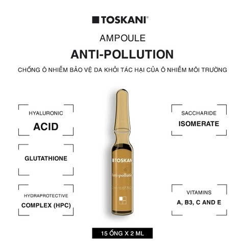 TOSKANI Radiance Ampoule: Tinh Chất Làm Sáng Da & Cấp Ẩm Rạng Rỡ Tức Thì