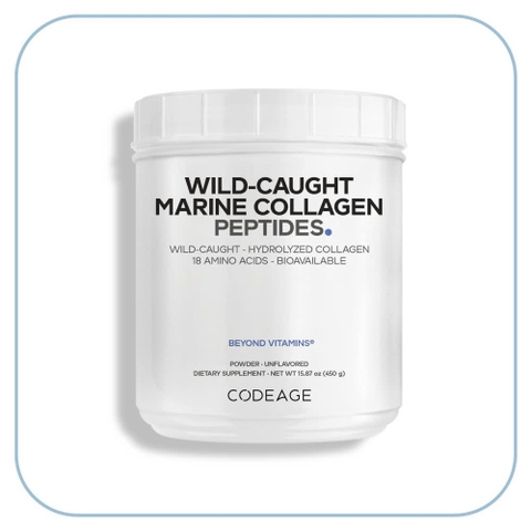 Codeage Marine Collagen Peptides – Collagen Cá Tuyết Đại Dương Thủy Phân Cao Cấp Từ Mỹ (450g)