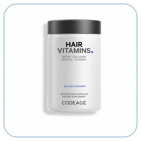 Codeage Hair Vitamins (120 Viên) – ​​​​​​​Viên Uống Hỗ Trợ Mọc Tóc  Công Thức Toàn Diện Cho Mái Tóc Chắc Khỏe