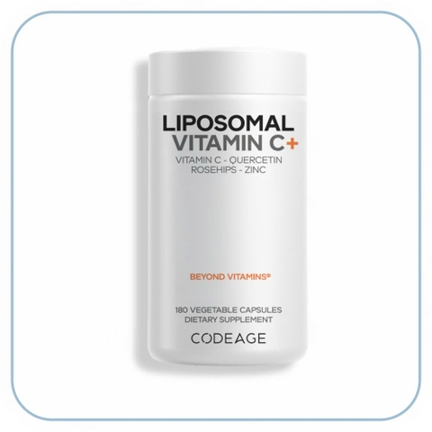 Codeage Liposomal Vitamin C+: Công Nghệ Bọc Liposome Tối Ưu Hấp Thụ & Trắng Da