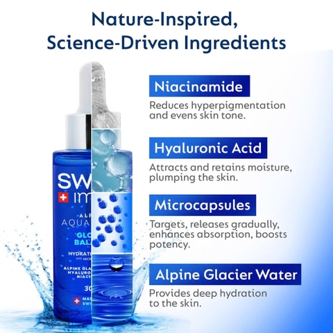 Swiss Image Alpine Aquaboost Hydrating Serum – Tinh Chất Hạt Vi Nang Cấp Ẩm Sâu & Làm Sáng Da