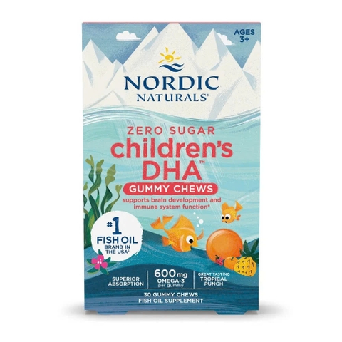 Nordic Children’s DHA Gummy Chews – Kẹo Dẻo Omega-3 Phát Triển Trí Não & Thị Lực Toàn Diện Cho Bé