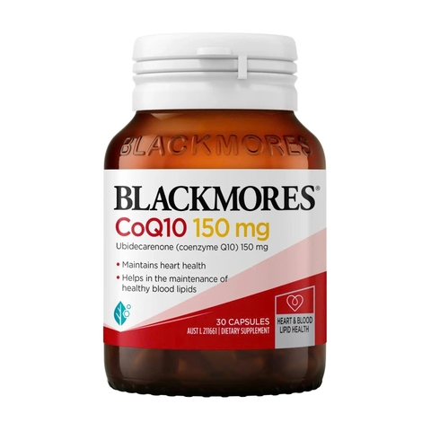 Blackmores CoQ10 150mg – Giải Pháp Bảo Vệ Tim Mạch & Tăng Cường Năng Lượng Mỗi Ngày