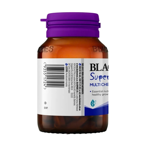 Blackmores Superkids™ Multi Chewables – Vitamin Tổng Hợp Giúp Trẻ Phát Triển Toàn Diện