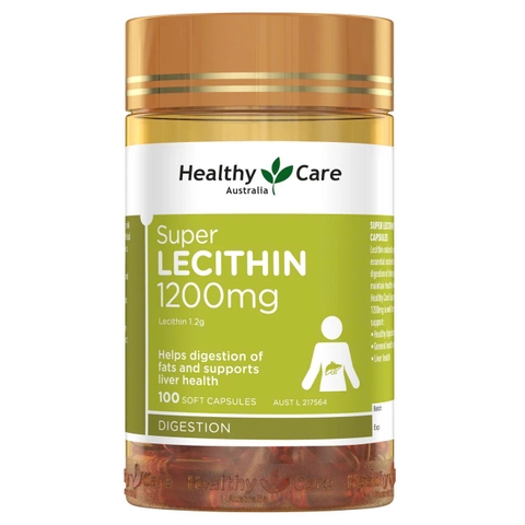 Healthy Care Super Lecithin 1200mg – Giải Pháp Vàng Cho Sức Khỏe Nội Tiết & Chức Năng Gan