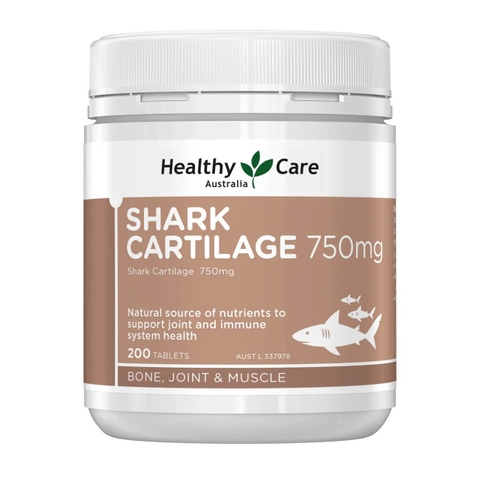 Healthy Care Shark Cartilage 750mg – Giải Pháp Tự Nhiên Giúp Xương Khớp Chắc Khỏe