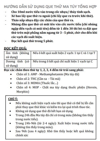 Bộ Kit Test Xét Nghiệm Nhanh Chất Gây Nghiện Bằng Nước Tiểu FASTEP