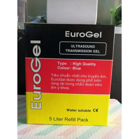 Gel Siêu Âm, Gel Lạnh Triệt Lông Euro Gel (Bình 5 Lít)
