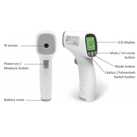 Nhiệt Kế Hồng Ngoại Đo Trán Jumper JPD-FR202 (FR-202)