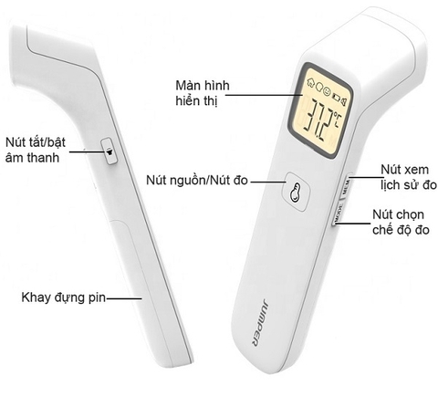 Nhiệt Kế Hồng Ngoại Đo Trán Jumper JPD-FR203 (FR-203)