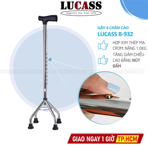 Gậy 4 Chân Cao Lucass B-932 (B932)
