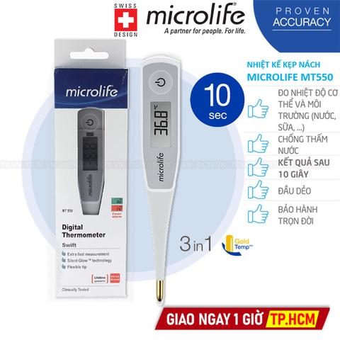 Nhiệt Kế Điện Tử Dạng Bút Microlife MT550 (MT 550)