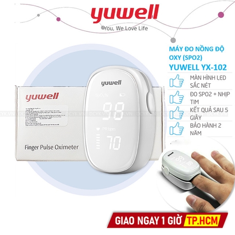Máy Đo Nồng Độ Oxy (SPO2) Yuwell YX102 (YX-102)