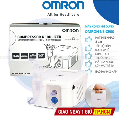 Máy Xông Khí Dung Mũi Họng Omron NE-C900 (C-900)