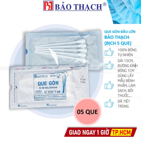 Que Gòn Đầu Lớn Bảo Thạch (Bịch 5 Que)