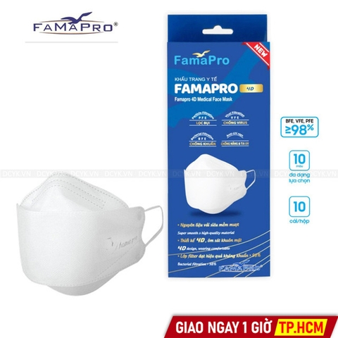 Khẩu Trang 4D Famapro (Hộp 10 Cái)