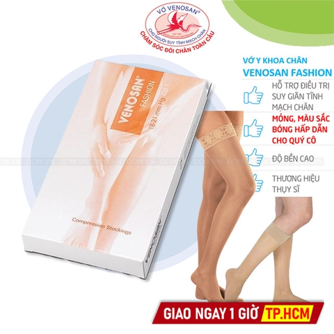 Vớ Y Khoa Venosan Fashion (Thời Trang Cho Quý Cô) (Da - Hở Ngón)