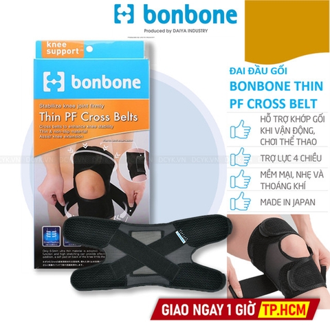 Đai Đầu Gối Bonbone Thin PF Cross Belt - Made in Japan