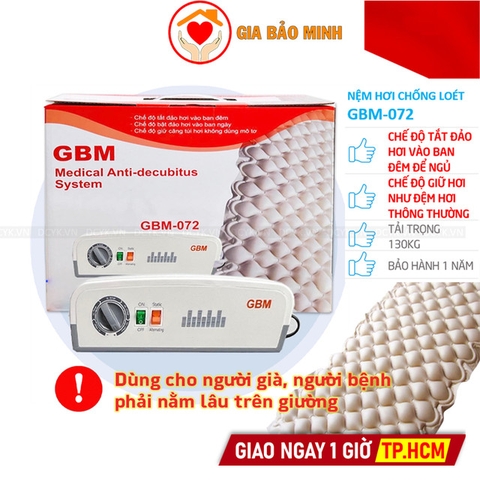 Nệm Hơi Chống Loét, Có Bật Tắt Đảo Hơi GBM-072