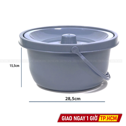 [PHỤ KIỆN] Bô Nhựa Tròn Lắp Cho Ghế Bô Vệ Sinh Người Già Lucass