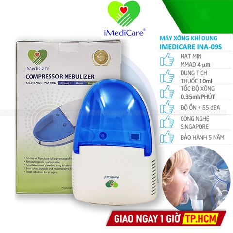 Máy Xông Khí Dung Mũi Họng Imedicare INA-09S (iNA 09S)