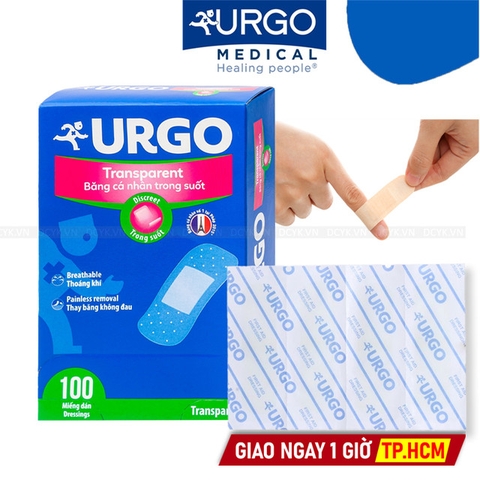 Băng Keo Cá Nhân Trong Suốt Urgo TRANSPARENT