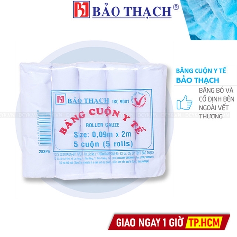 Băng Gạc Cuộn Y Tế Bảo Thạch (Lốc 5 Cuộn)