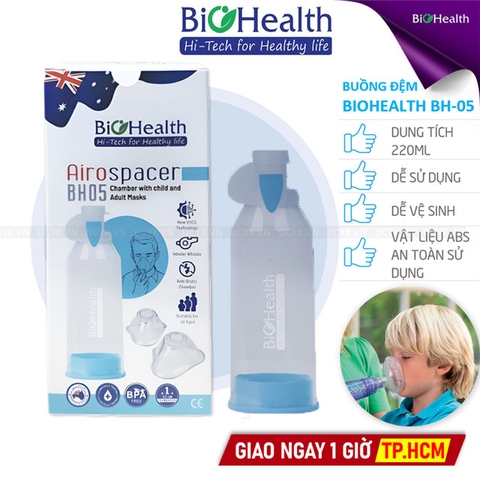 Buồng Đệm Khí Dung 2 Chiều (Babyhaler) Biohealth BH05 (BH-05)