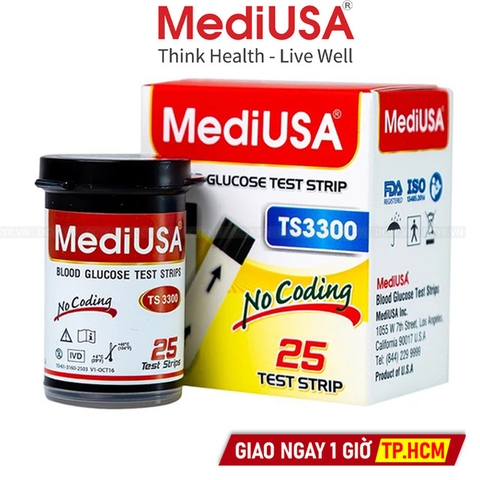 Que Thử Đường Huyết MediUSA TS3300