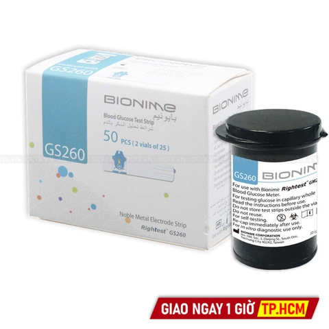 Que Thử Đường Huyết Biomime GS260 (GS-260)