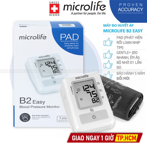 Máy Đo Huyết Áp Bắp Tay Microlife B2 Easy