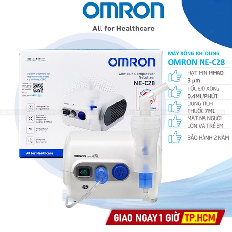 Máy Xông Khí Dung Mũi Họng Omron NE-C28