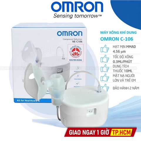 Máy Xông Khí Dung Mũi Họng Omron NE-C106
