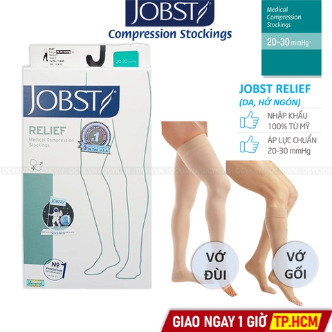 Vớ Y Khoa Chân JOBST Relief (Da, Hở Ngón)