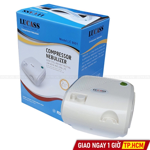 Máy Xông Khí Dung Mũi Họng Lucass LC-8001 (LC 8001)
