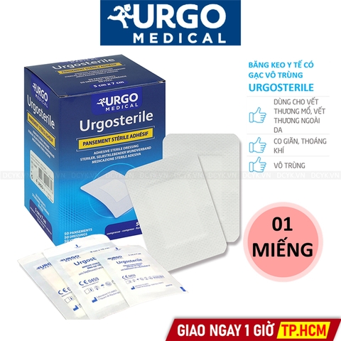 Băng Gạc Y Tế Vô Trùng Có Keo Urgo URGOSTERILE