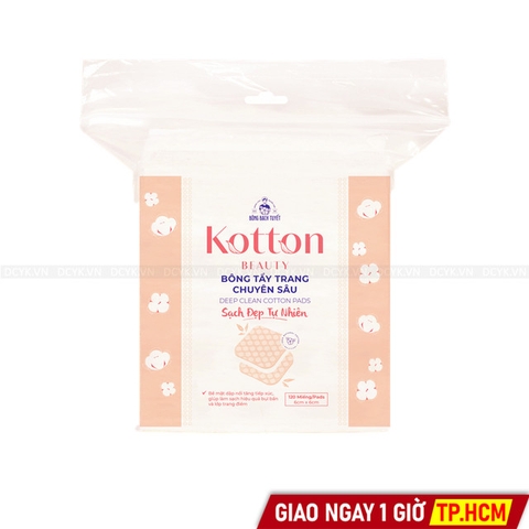 Bông Tẩy Trang Bông Bạch Tuyết Kotton Beauty (Có Hạt Massage)
