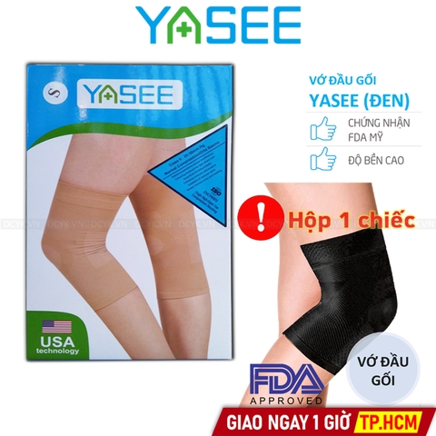Vớ Y Khoa Đầu Gối Yasee (Màu Đen) (Hộp 1 Chiếc)
