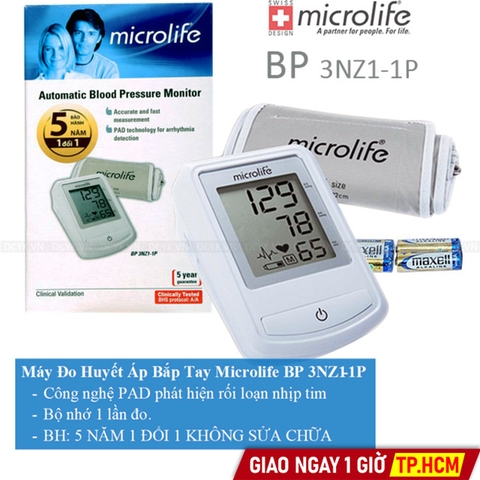Máy Đo Huyết Áp Bắp Tay Microlife BP 3NZ1-1P (3NZ1 1P)