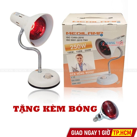 [KÈM BÓNG] Chân Đèn Hồng Ngoại Có Chiết Áp TNE MediLamp (Hộp Vàng)