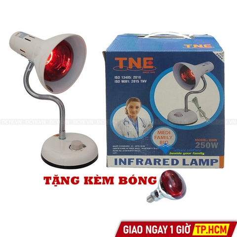 [KÈM BÓNG] Chân Đèn Hồng Ngoại Có Chiết Áp TNE D-Lamp (Hộp Xanh)
