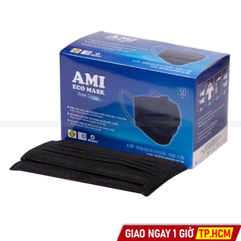 Khẩu Trang Y Tế 4 Lớp AMI (Hộp 50 Cái)
