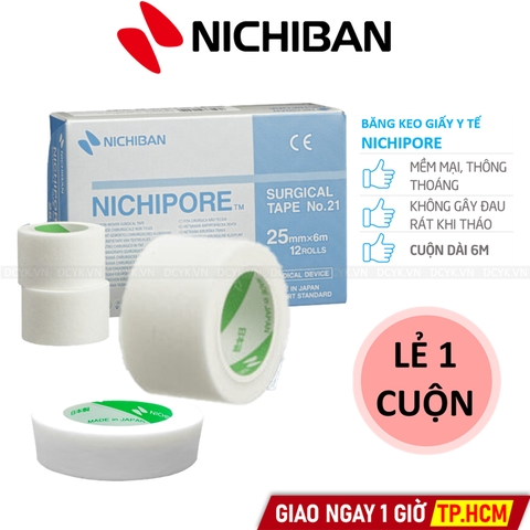 Băng Keo Giấy Y Tế Nichipore (Nhật Bản)