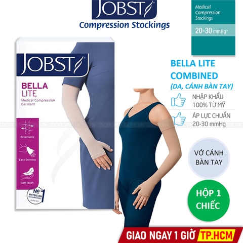 Vớ Y Khoa Tay Phù Bạch Huyết JOBST Bella Lite Combined (Cánh-Bàn Tay, Màu Da) (Hộp 1 Chiếc)