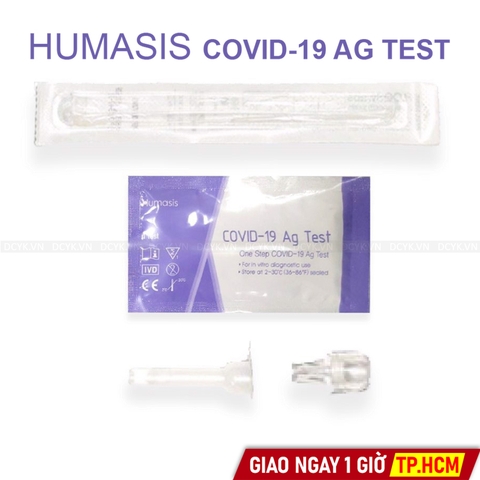 Bộ Kit Xét Nghiệm Nhanh Covid 19 Humasis (Chọt Mũi)