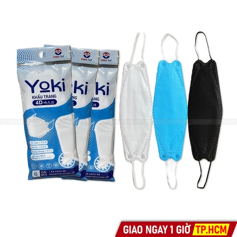 Khẩu trang 4D Yuki / Yoki (Bịch 6 Cái)