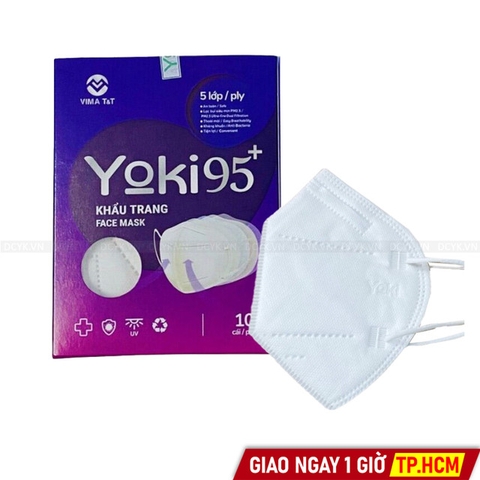 Khẩu Trang 3D N95 Yoki / Yuki (Hộp 10 Cái 5 Lớp)