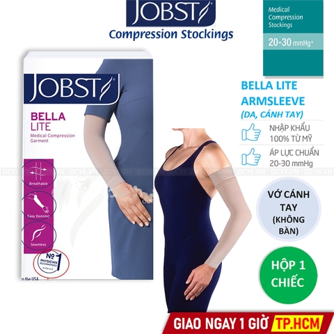 Vớ Y Khoa Tay Phù Bạch Huyết JOBST Bella Lite Armsleeve (Cánh Tay, Màu Da) (Hộp 1 Chiếc)