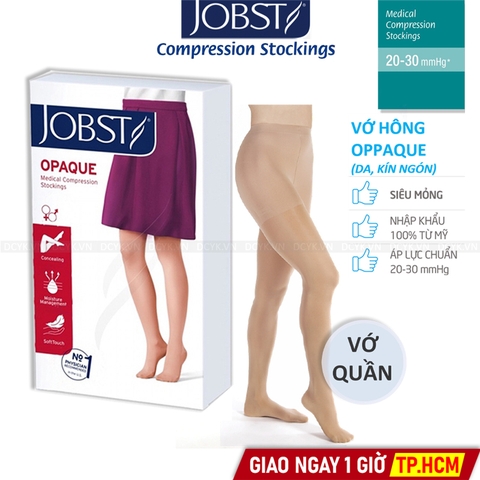 Vớ Y Khoa Hông (Vớ Quần) JOBST Opaque (Mỏng) (Da, Kín Ngón)